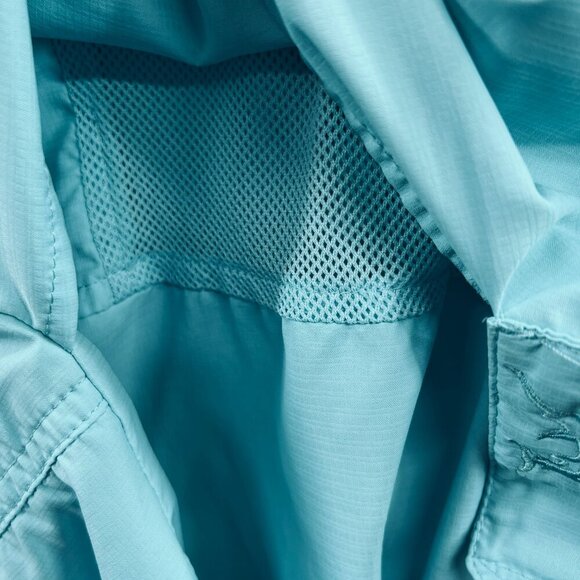 Reel Legends Men Shirt Small Blue Button Front Long Sleeve Fishing Vented Pocket - Picture 5 of 10